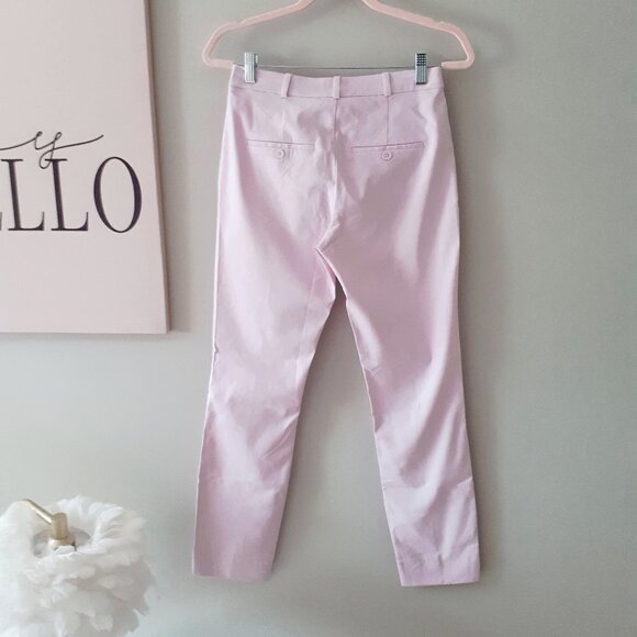 NWT Mango pink linen cotton blend darted trouser pants, 6 - Picture 11 of 12